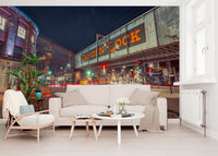 London Camden Night Bridge Wall Mural
