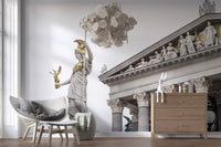 Athena Classical Statue Architecture Wall Mural