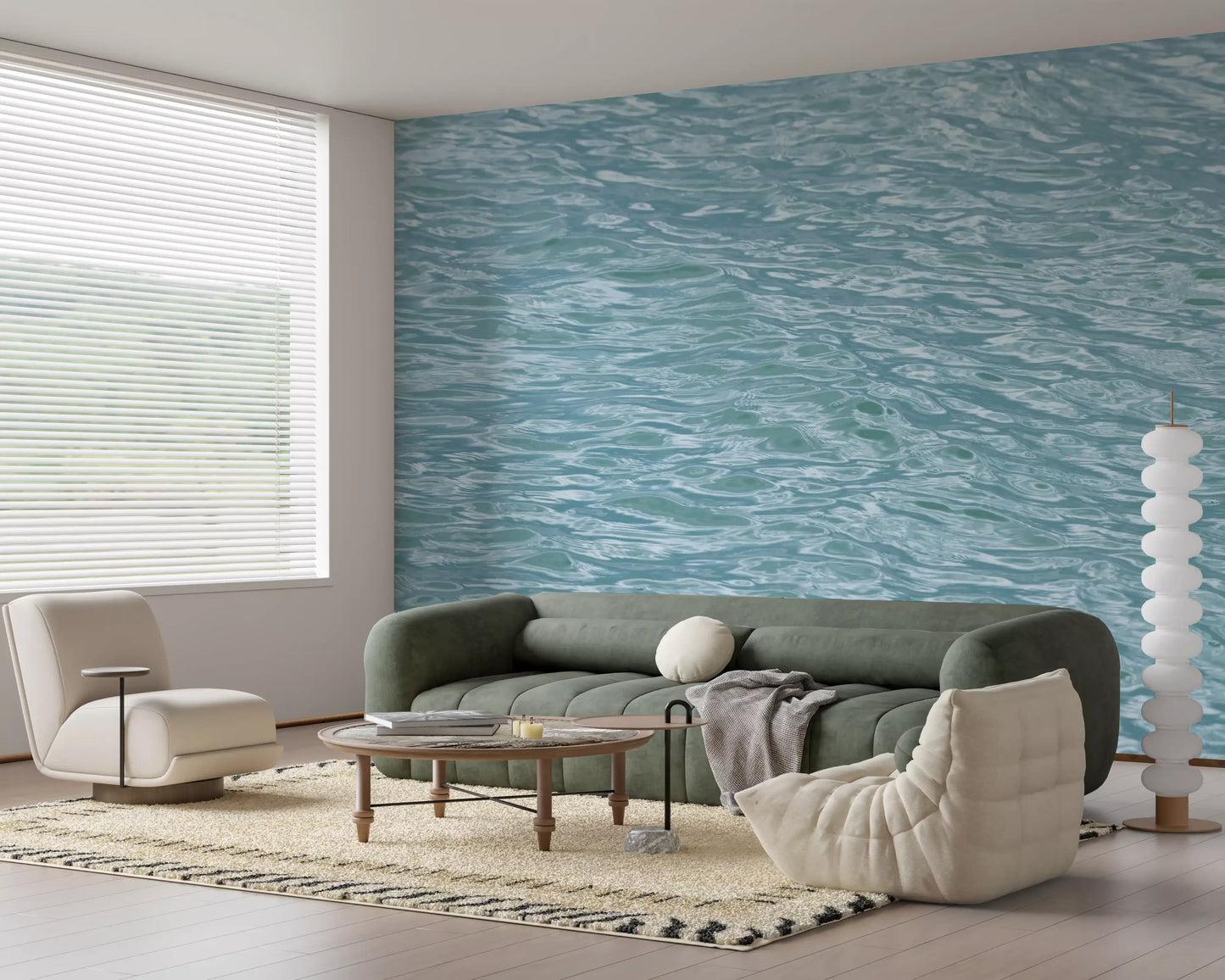 Glacial Ripples Aquatic Surface Wall Mural