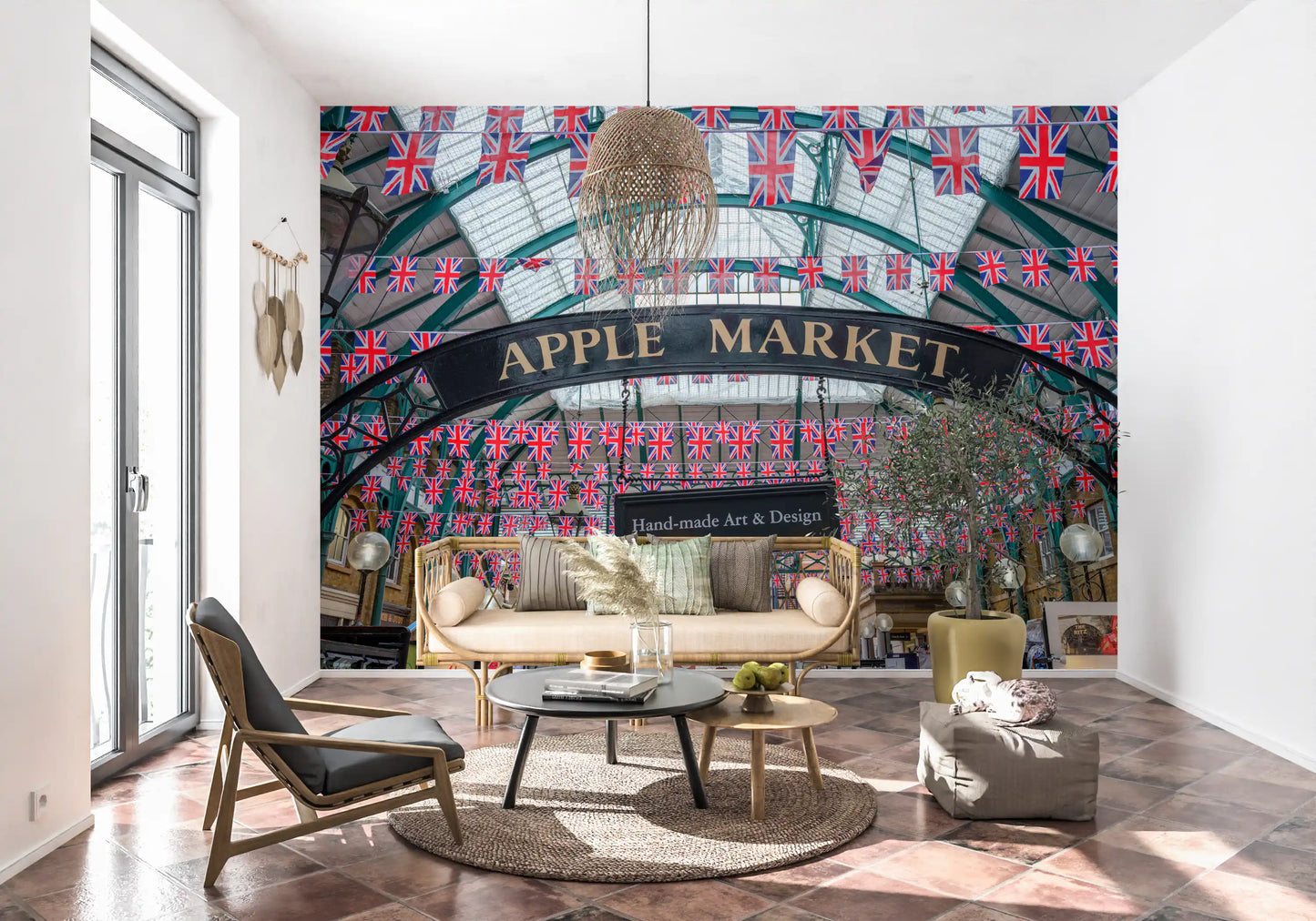 Covent Garden Union Jack Celebration Wall Mural