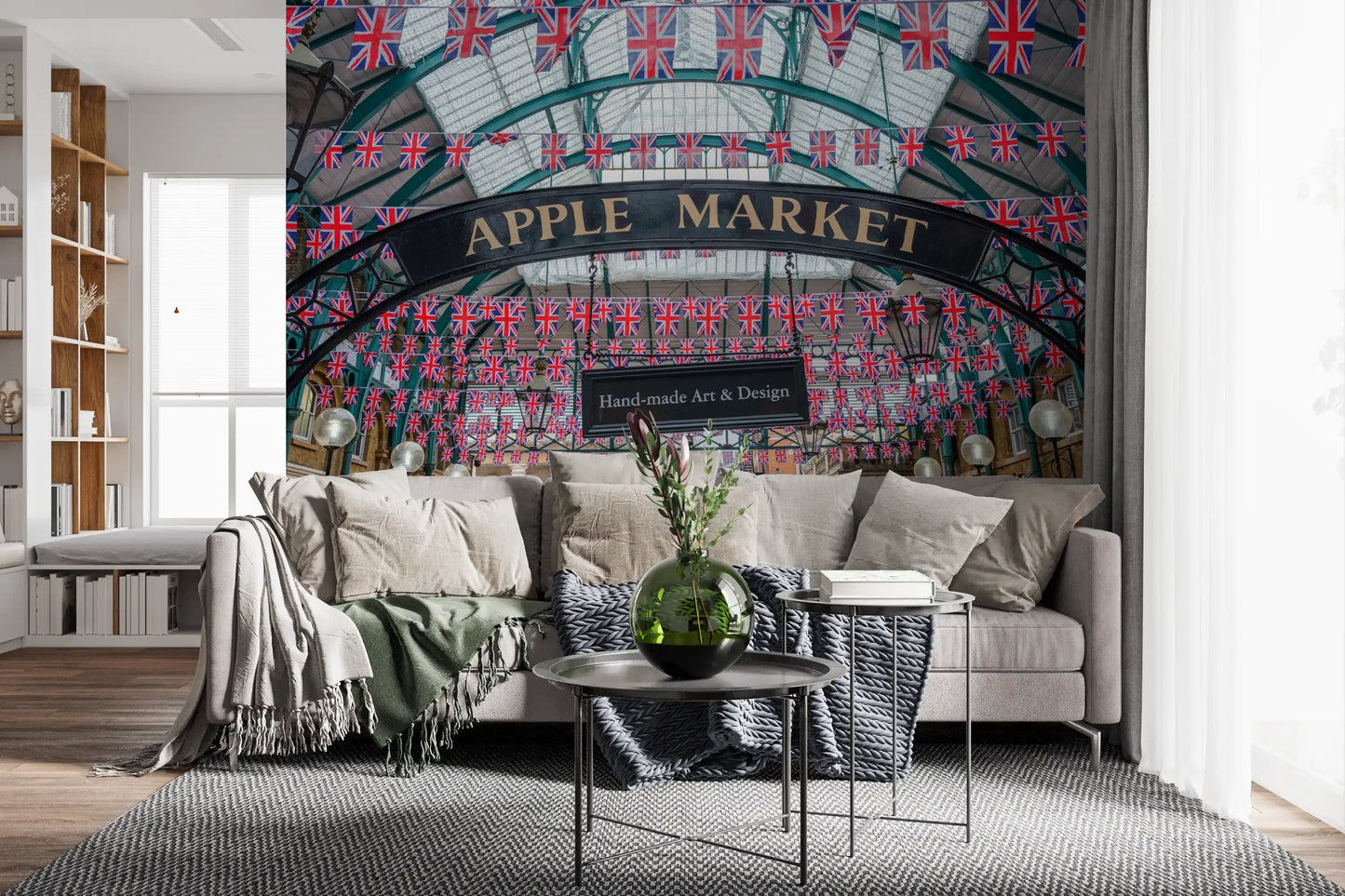 Covent Garden Union Jack Celebration Wall Mural