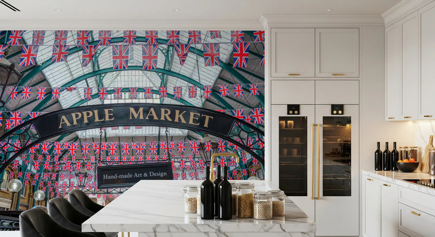 Covent Garden Union Jack Celebration Wall Mural
