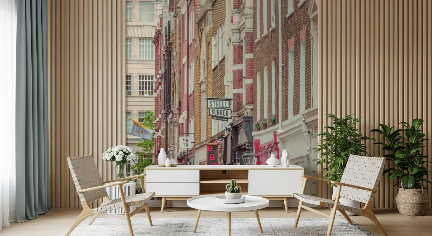 Urban London Streetscape Wall Mural