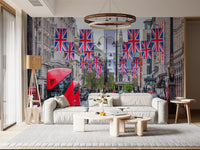 London City Streetscape Wall Mural