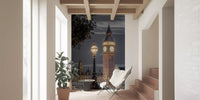 London Clock Tower Twilight Scene Wall Mural