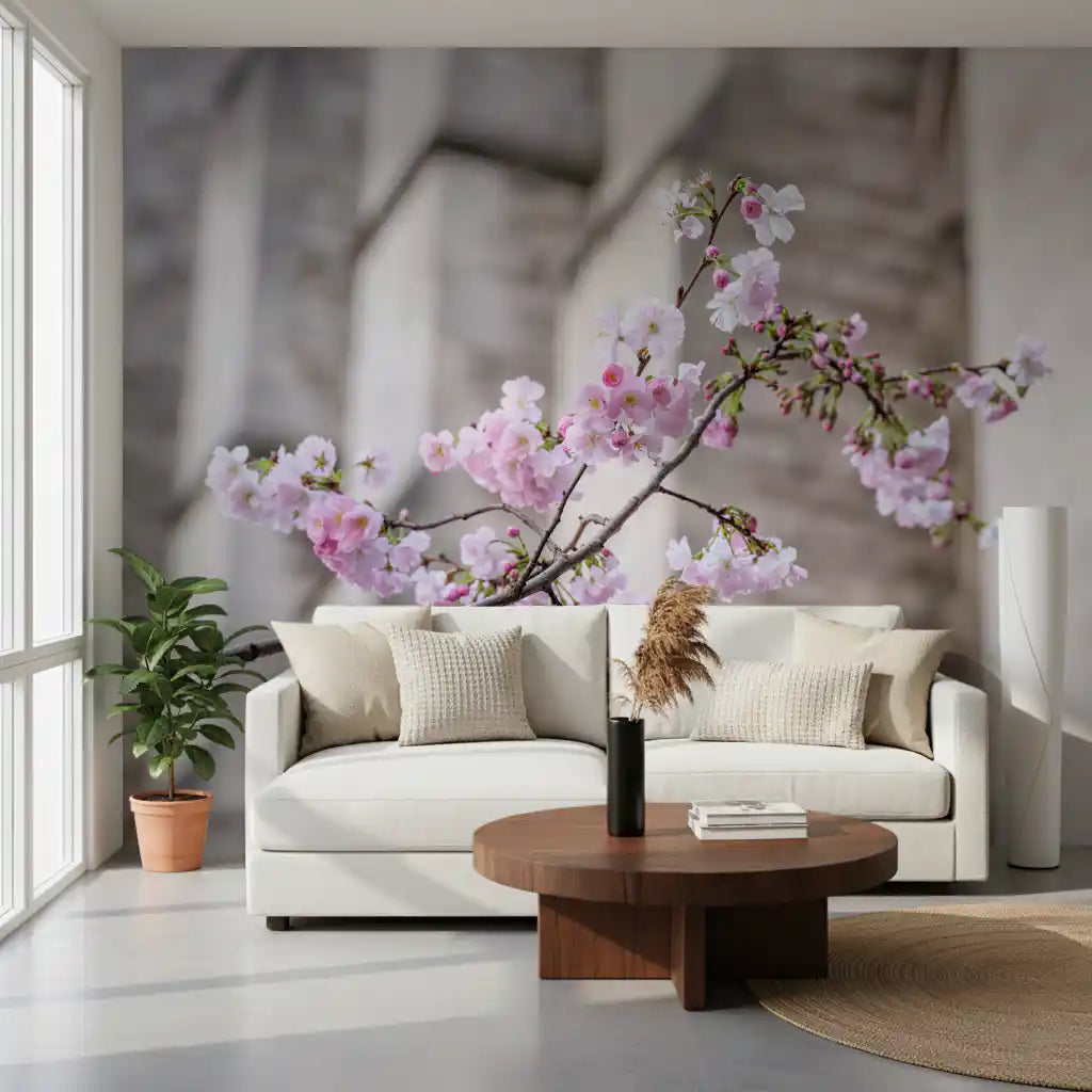 Spring Blossom Branch Wall Mural