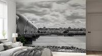 Thames Flood Barrier View Wall Mural