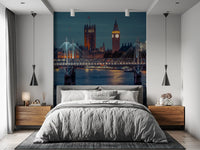 London Twilight Skyline Bridge Wall Mural