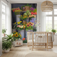 Rustic Floral Market Stall Wall Mural