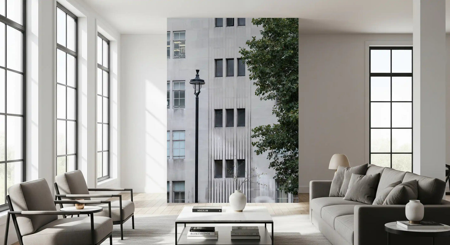 Urban Facade Geometry Wall Mural