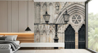 Gothic Cathedral Lantern Wall Mural