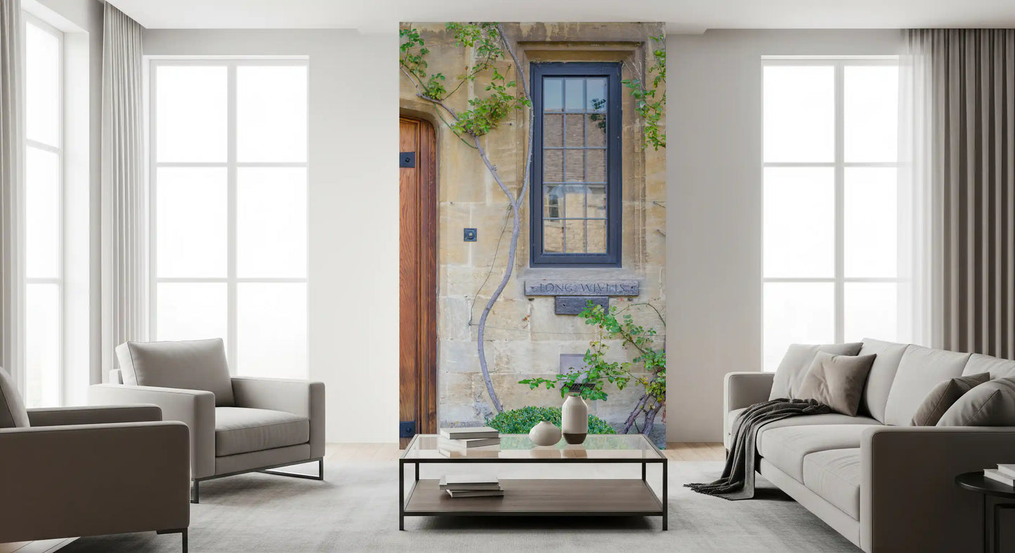 Cotswold Stone Cottage Entrance Wall Mural