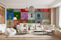Classic Door Knockers Mosaic Wall Mural