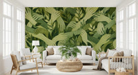 Intertwined Foliage Hands Wall Mural