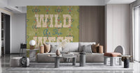 Western Folklore Script Pattern Wall Mural