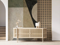 Artistic polygon wall mural with modern minimalist styling GD11249