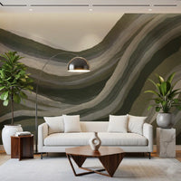 Olive Sage Rolling Hills Wall Mural