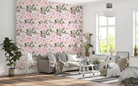 Soft Pink Peony Garden Wallpaper⁠