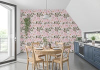 Soft Pink Peony Garden Wallpaper⁠