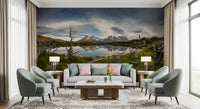 Patagonian Mountain Reflection Wall Mural