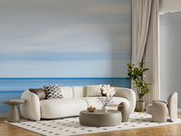 Serene Blue Horizon Seascape Wall Mural