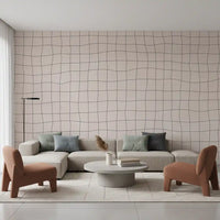 Soft Flowing Check Wall Mural