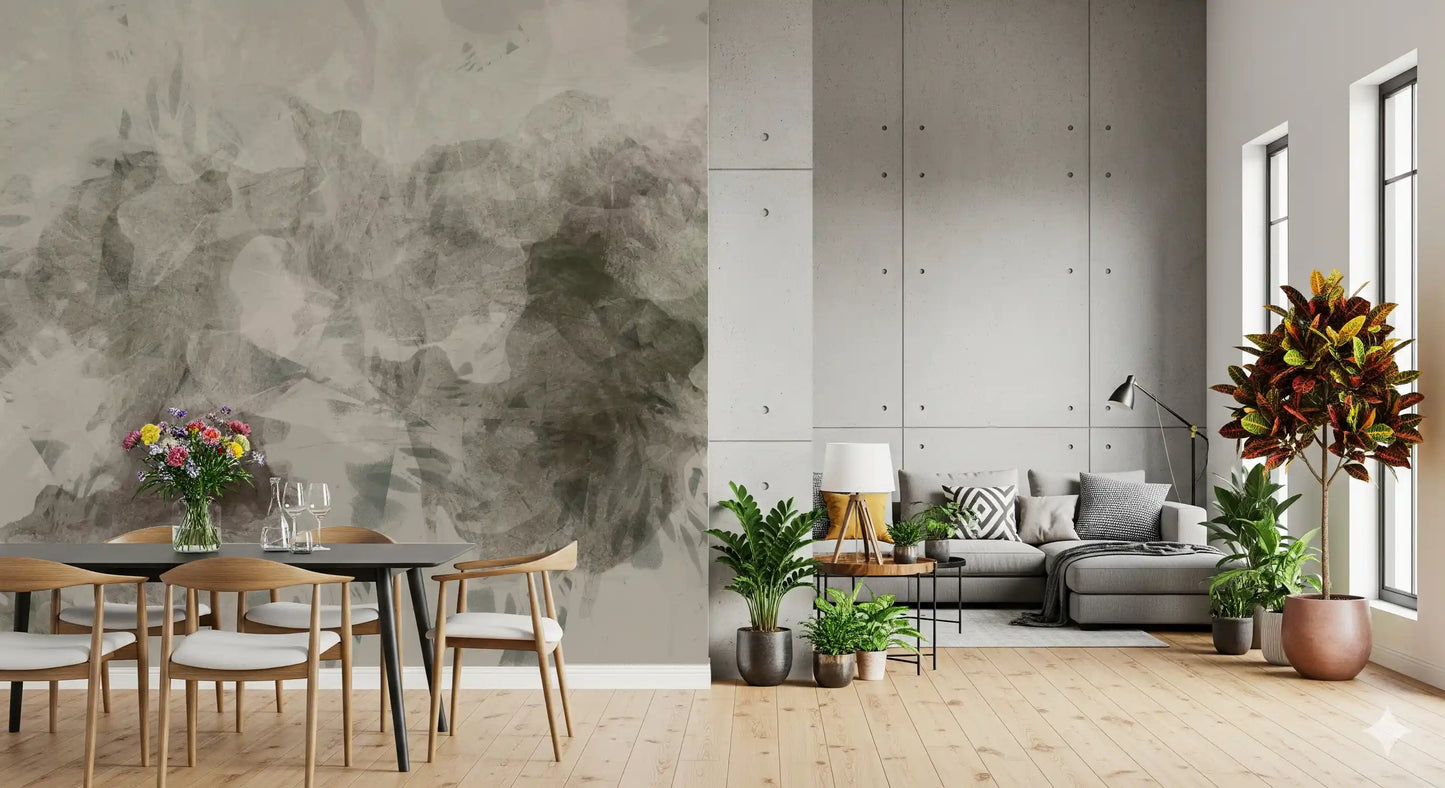 Ethereal Smoke Wash Wall Mural