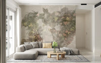 Abstract Ethereal Wash Wall Mural