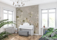 Soft Brushstroke Foliage Wall Mural