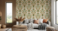 Art Nouveau Floral Interlace Wallpaper⁠