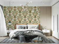 Art Nouveau Floral Interlace Wallpaper⁠
