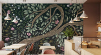 Enchanted Midnight Orchard Canopy Wall Mural