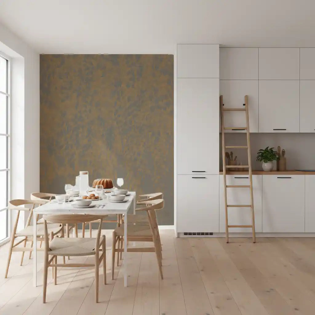 Ethereal Willow Cascade in Neutral Tones Wall Mural