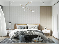 Zellige Style Square Tiles - Ghost Wallpaper⁠