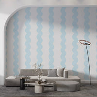 Coastal Breeze Vertical Lines Wall Mural
