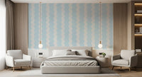 Soft Serenity Wavy Stripes Wall Mural