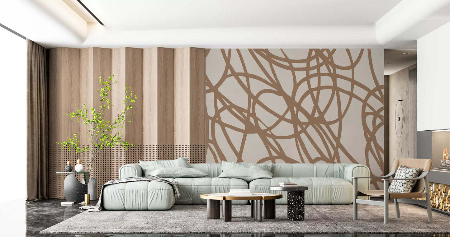 Abstract Swirl Pattern Wall Mural