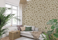 Japanese Maple Leaves - Soft Beiges Wallpaper⁠