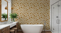 Japanese Maple Leaves - Mustard Wallpaper⁠