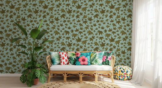 Japanese Maple Leaves - Relish & Sky Wallpaper⁠