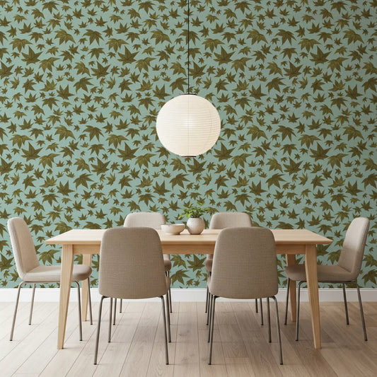 Japanese Maple Leaves - Relish & Sky Wallpaper⁠
