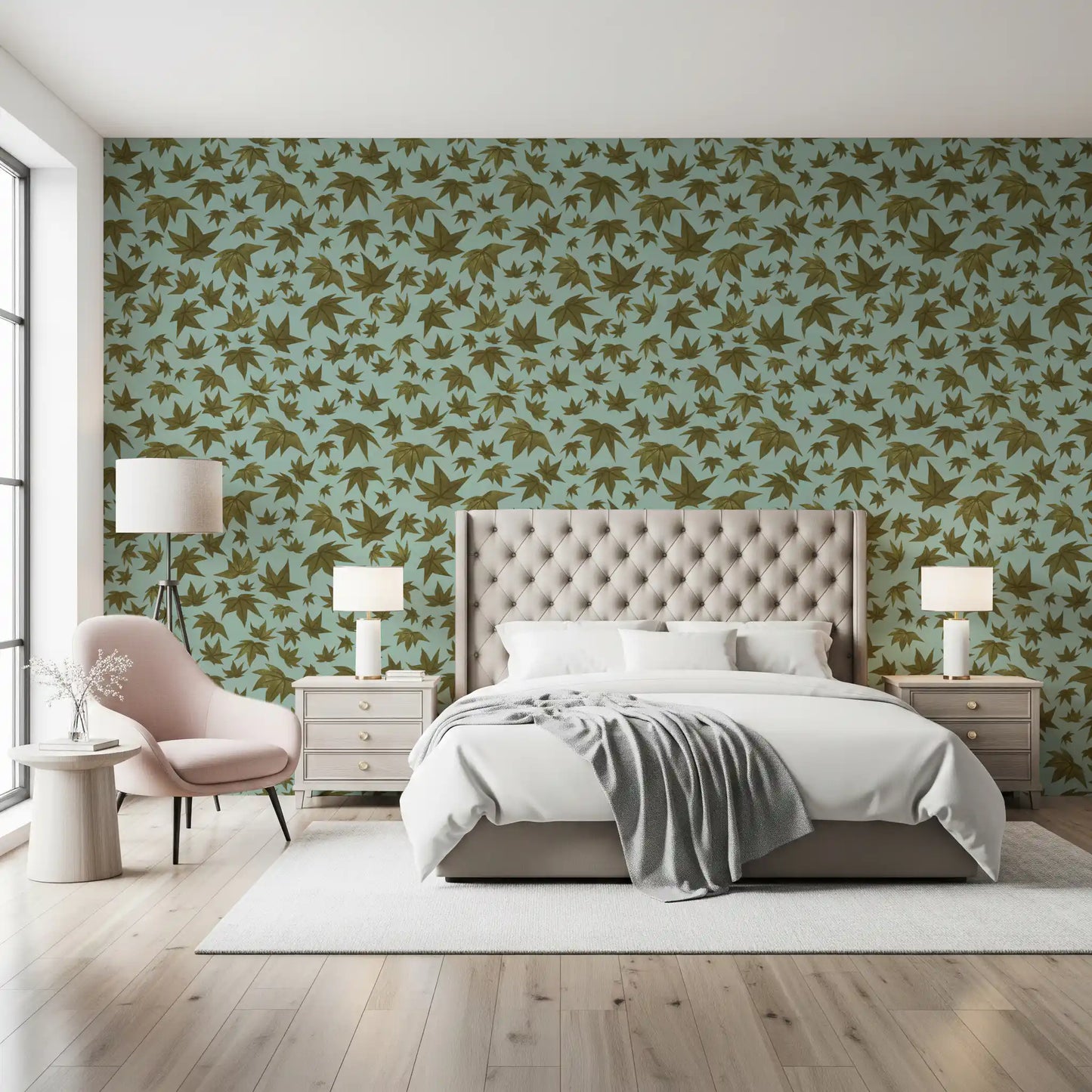 Japanese Maple Leaves - Relish & Sky Wallpaper⁠