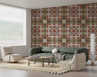 Rustic Brickwork Mosaic Wallpaper⁠