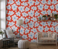 Sun-Kissed Petal Grove Wall Mural