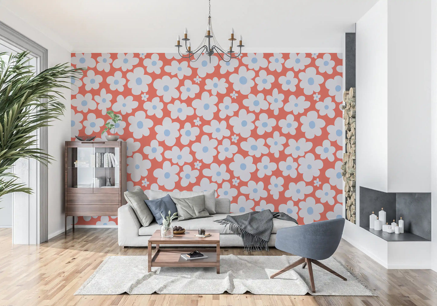 Sun-Kissed Petal Grove Wall Mural