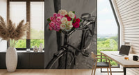 Vintage Floral Bike Journey Wall Mural