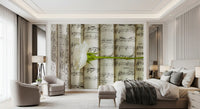 Melodic White Bloom Harmony Wall Mural