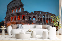 Ancient Roman Monument Dusk Scenery Wall Mural