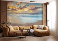 Sunset Shoreline Reflection Wall Mural