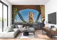 Iconic London River Crossing Archway Wall Mural